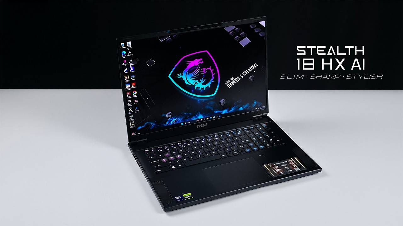 MSI Stealth 18 HX AI: Slim & Powerful RTX 5090 Mobile Workstation! смотреть онлайн