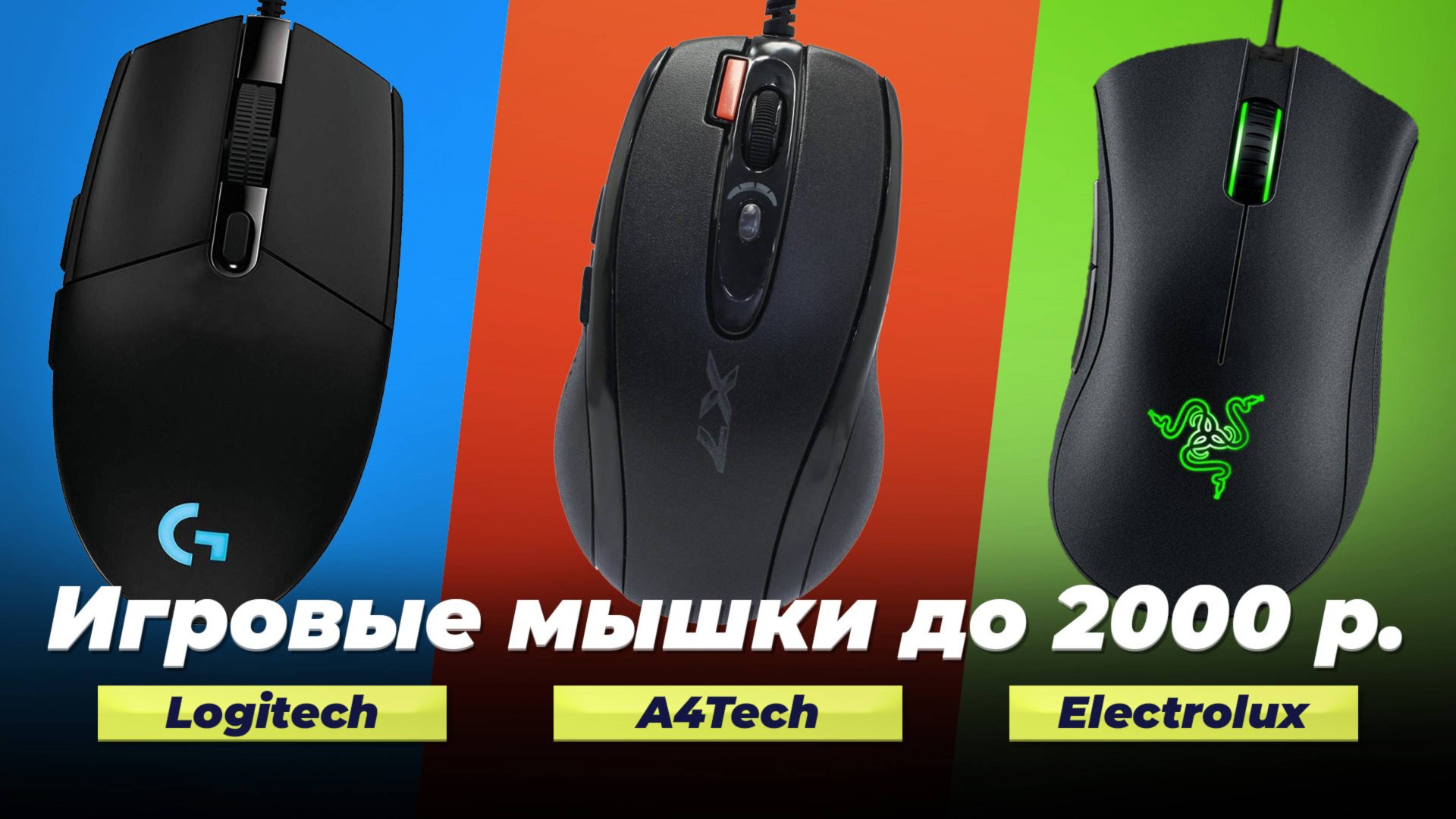 Лучшие игровые мышки до 2000 рублей 2025 года: ТОП–5 бюджетных мышек для геймеров