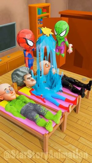 Радужные паучки, проснулись Страшный Учитель, Моту Патлу и Игровая кукла Кальмар