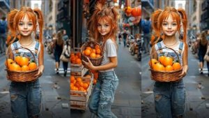 Девочка с апельсинами...