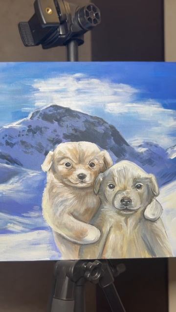 Тг @brutal_mimimi. Стоимость 3500₽. Холст на картоне 30*40, акрил. смотреть онлайн