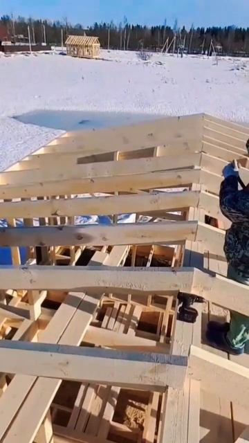 Стропильная Система для Дома 13×8 в стиле Барн #shorts #стр смотреть онлайн