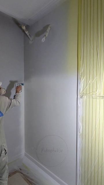 Безвоздушная покраска #казань #малярныеработы #маляр # смотреть онлайн