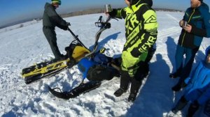 Снегокат War Horse ,Draxster обзор закрытие сезона покатушки