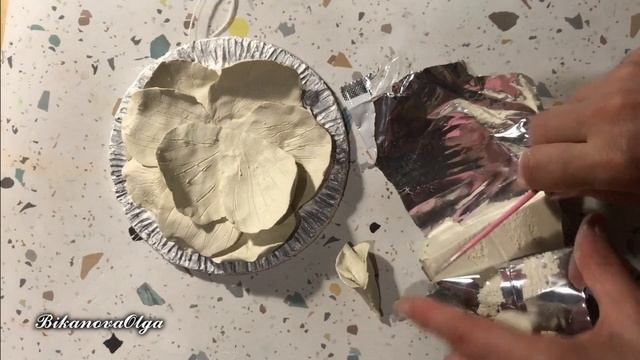 Лепка из глины или пасты цветов розы #своимируками #д? смотреть онлайн