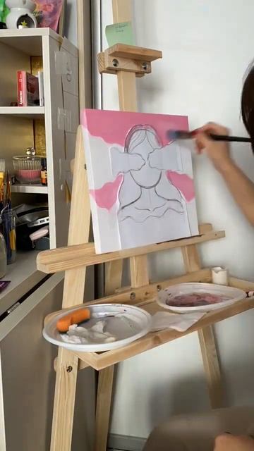 Трафарет #акрил #творчество #рисование #вдохновение #art смотреть онлайн