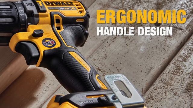 Аккумуляторная бесщеточная ударная дрель-шуруповерт DEWALT, 18 В, 2000 об/мин, 34000 уд/мин, с 2 АКБ смотреть онлайн