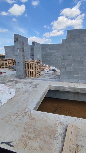 Кладка бассейна #стройка #construction #топ смотреть онлайн