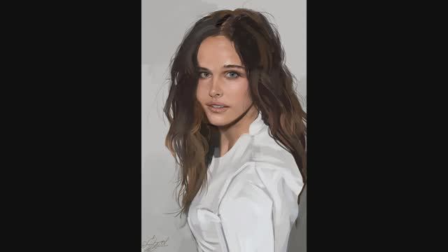 Изабель Лукас  длинное видео.   #draw #digitalart  #art #photoshop