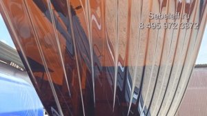 Пластиковый профлист для навесов, прямоскатных, односкатных, арочных