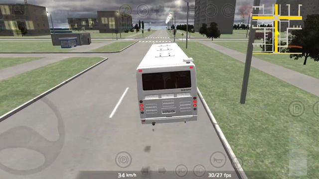 Proton Bus Simulator поездка на ЛиАЗ 5293 в дождливую погоду