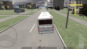 Proton bus simulator поездка на ЛиАЗ 5293 в дождливую погоду