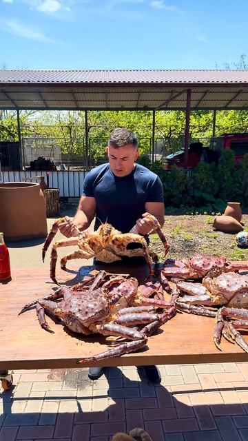 Готовим краба #еда #рецепт #краб смотреть онлайн