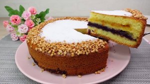 Пирог с вареньем | Двойная начинка | БЫСТРЫЙ и ПРОСТОЙ РЕЦЕПТ