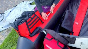 Трудности с установкой бортовых сумок на баллоне ПВХ лодки