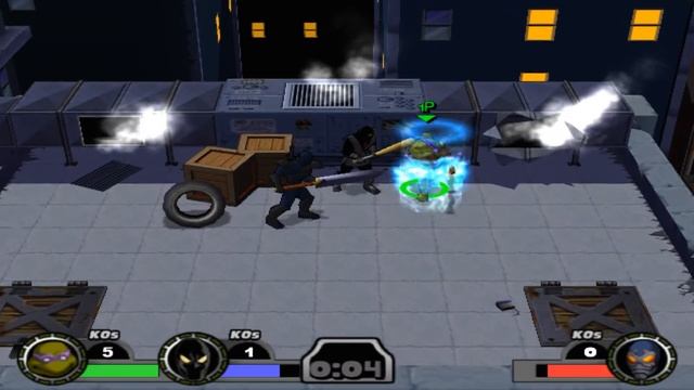 TMNT Mutant Melee Прохождение часть 1