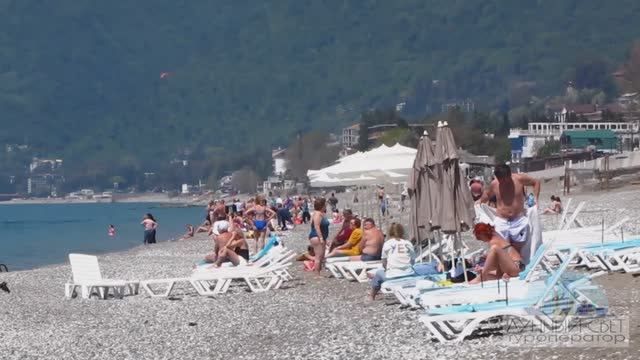 САН - МАРИНА, пансионат, Гагра, Абхазия (видео обзор с оригинальной музыкой)