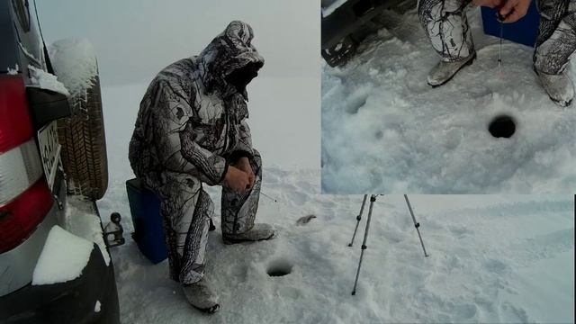 Поиск окуня на глубине с обеда. 17.01.17 г. смотреть онлайн