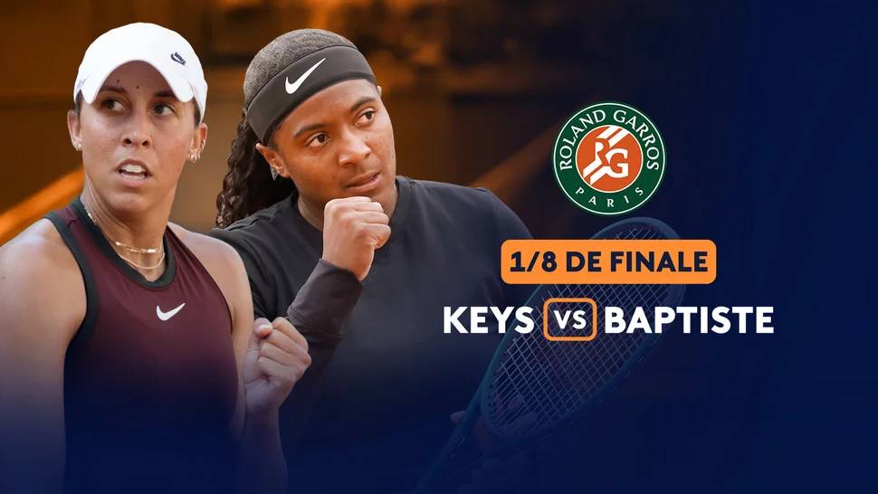 02.06.2025. Мэдисон Киз - Хейли Баптист. Roland Garros. Madison Keys - Hailey Baptiste смотреть онлайн