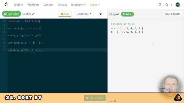 Полный разбор всех задач из "30 дней JavaScript" на LeetCode | Под? смотреть онлайн