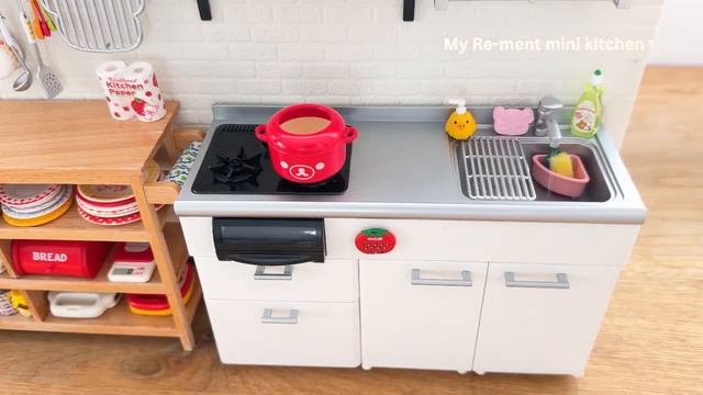 Mini kitchen set installation ✨ASMR ✨Re-ment collection✨ смотреть онлайн