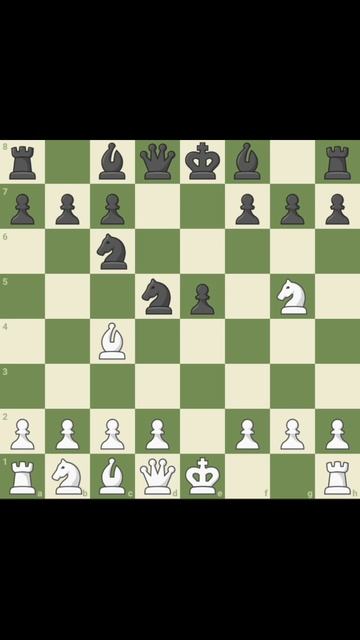 Быстрый мат в защите двух коней #chess смотреть онлайн