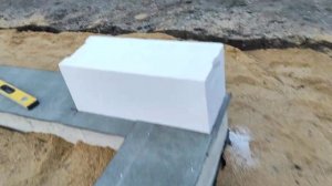 Ленточный фундамент под баню из газобетона 4.6 на 6 метр