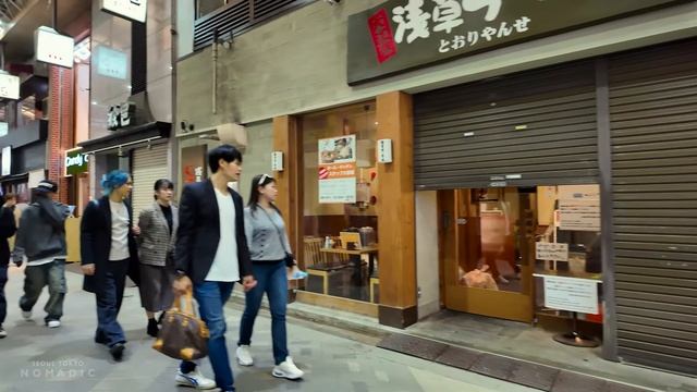 Великолепная Ночная прогулка по улицам Асакуса, Сенсодзи, улица Накамисе, Город Тайто! смотреть онлайн