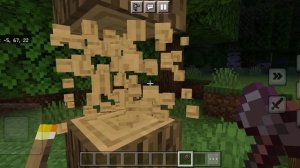 перенести факел в левую руку телефона майнкрафт