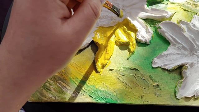 Подсолнухи объёмные из шпатлёвки. Создаем вместе с ре? смотреть онлайн