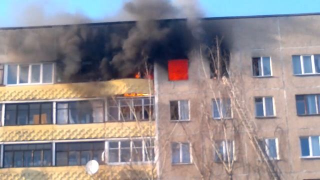 Пожар в Серебрянке