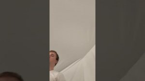 Установка тканевых натяжных потолков!