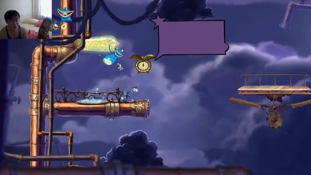 Проходим Rayman Origins с племяшкой. Эпизод 47. Гонка на время в На дымной вершине. смотреть онлайн
