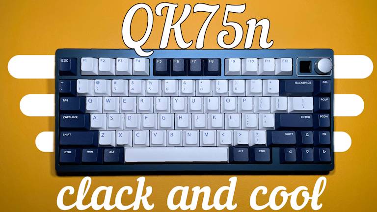 ТОПОВАЯ QK75n 75% кастомная механическая клавиатура. HMX Cloud x Staebies смотреть онлайн