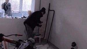 Установка трубчатого вертикального радиатора