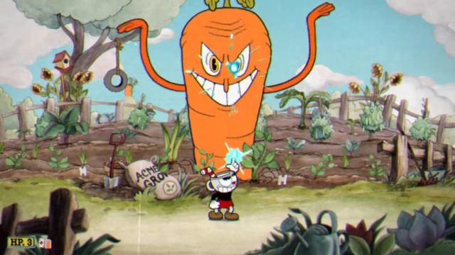 Cuphead Банда корнеплодов(сложная)
