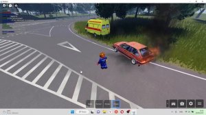 играем за разные службы в роблокс! (провинция рп)