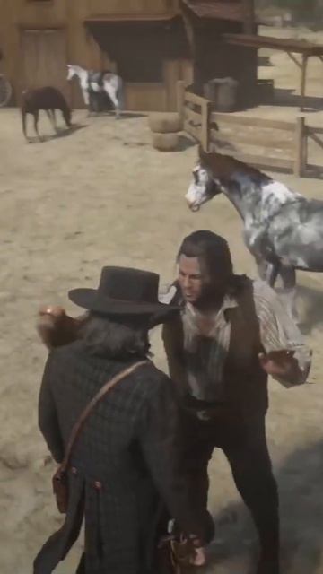 RDR 2: Чарльз чистит Джона Марстона #rdr2 #reddeadredemtion2 смотреть онлайн