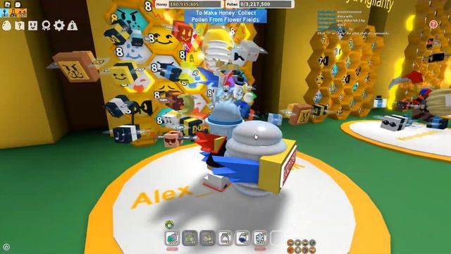 Снова играю в Roblox-Bee Swarm Simulator открыл локацию за 35 пчел!