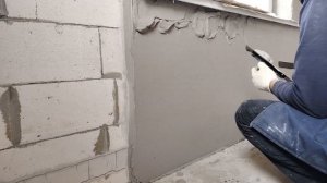 Штукатурка стен из газоблока своими руками. #стройка