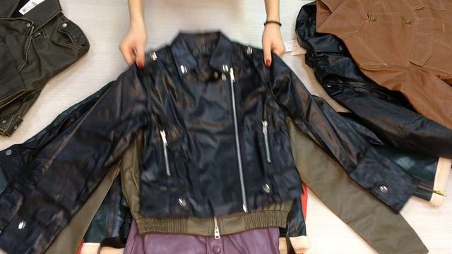 ☘сти291. Куртки женские кожзам молодежные сток