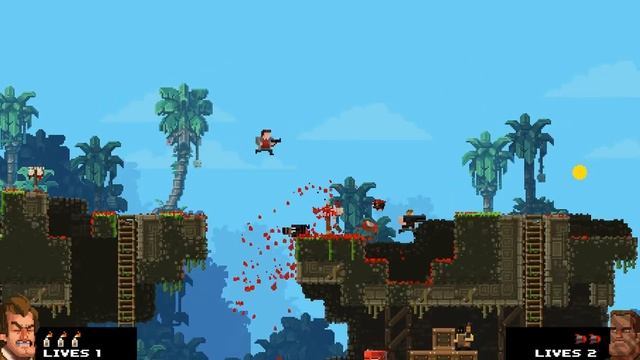 РЖАЧ УГАР БАГИ  ! LP Broforce Beta  С ДРУГОМ LOCAL MULTIPLAYER