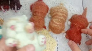 Реставрировала брошь, навязала котиков, связала новый брелок