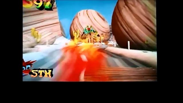 Crash Bandicoot"The Wrath of Cortex". Level.13."Smokey and the Bandicoot".Кристалл+гем+Time Trial. смотреть онлайн