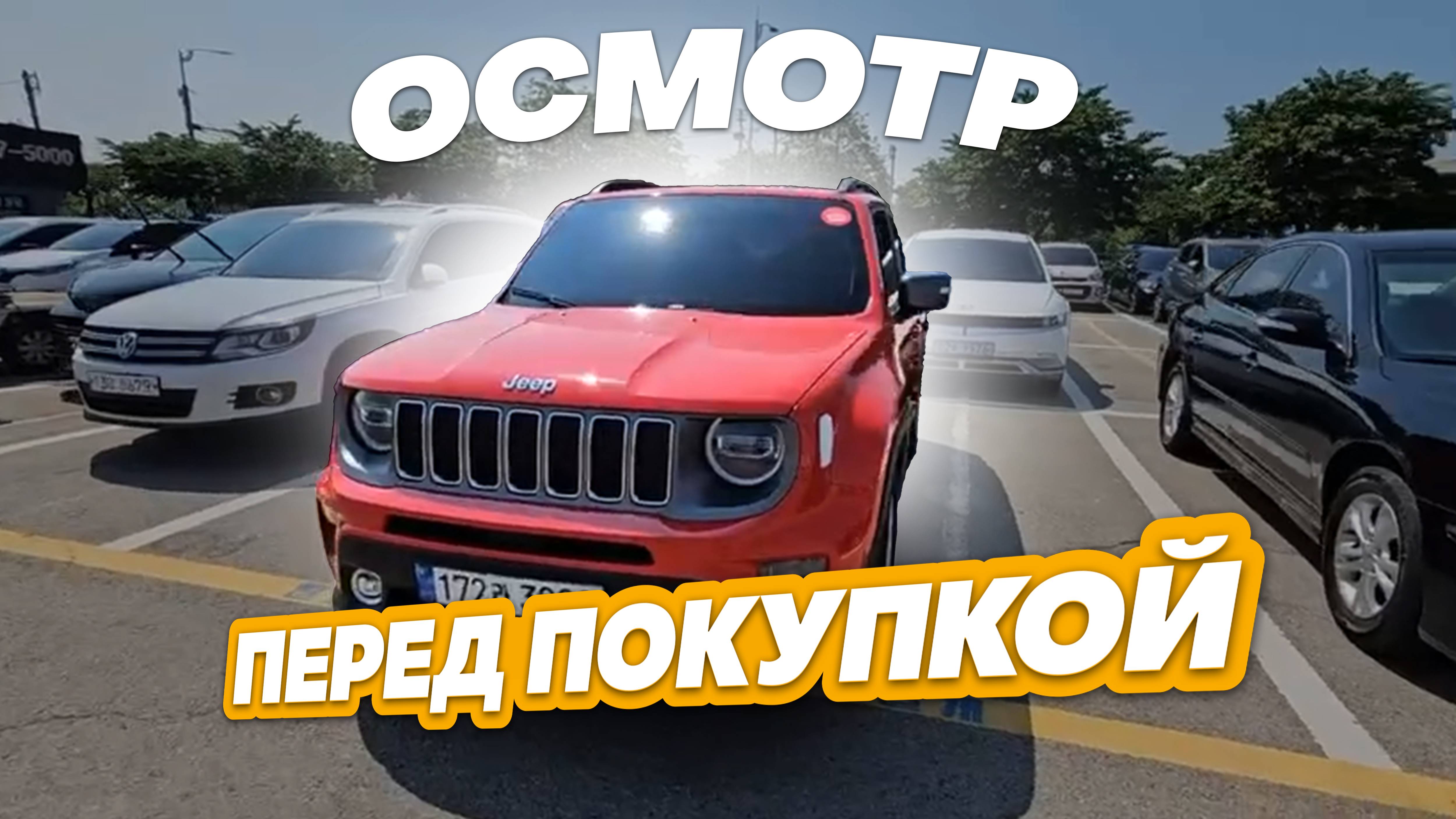 Осмотр перед покупкой JEEP RENEGADE LIMITED в Южной Корее. смотреть онлайн