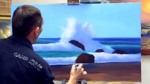 Прибой: бесплатный вебинар | Школа морского пейзажа Дмитрия Розы | Картина маслом - просто