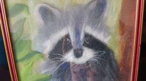 Картина шерстью - еще одна техника которая мне понравилась.