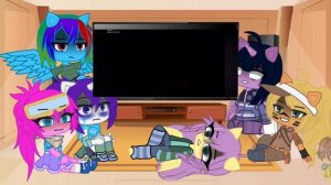 🎄Реакция персонажей *MLP* на «My little pony - Darkness”🎄 (видео ?