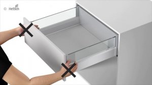 Демонтаж выдвижного ящика HETTICH ArciTech