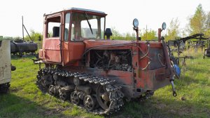 Трактор ДТ-75Д. Запуск и остановка дизеля. Звук А-41.